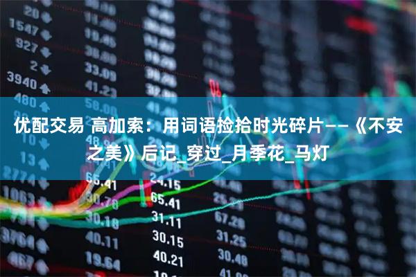 优配交易 高加索：用词语捡拾时光碎片——《不安之美》后记_穿过_月季花_马灯